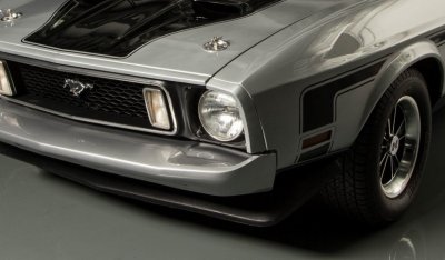 Ford Mustang "Boss" 1973 front closeup view