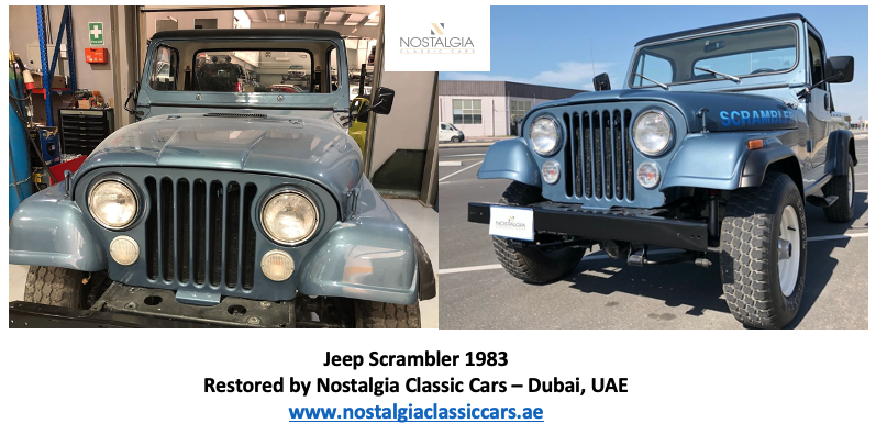 Restoration Project - Jeep Scrambler 1983 - Before & After
