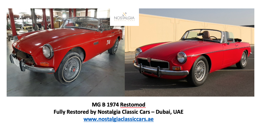 Restoration Project - MG B 1974 Restomod - Before & After